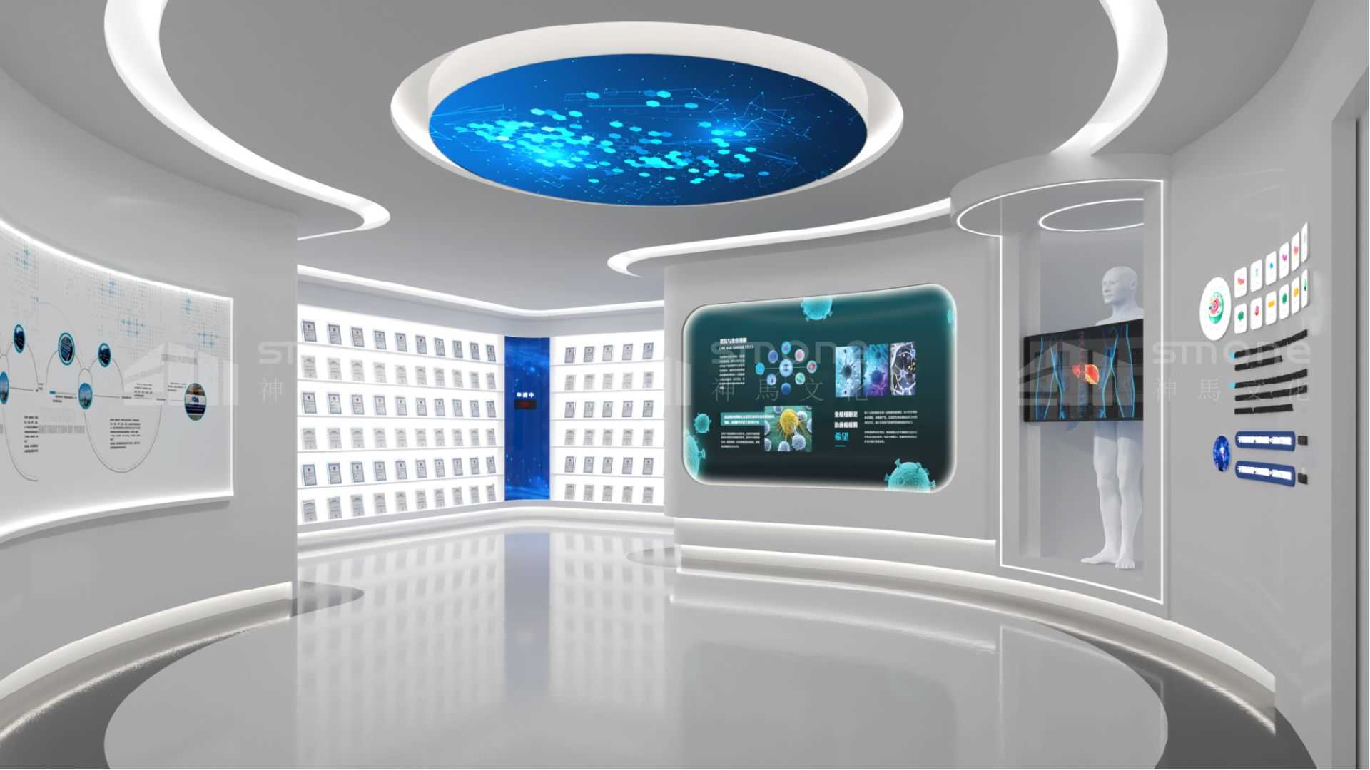醫(yī)療器械展廳的 VR 手術(shù)模擬體驗(yàn)設(shè)計(jì)｜干細(xì)胞展廳｜生物科技展廳