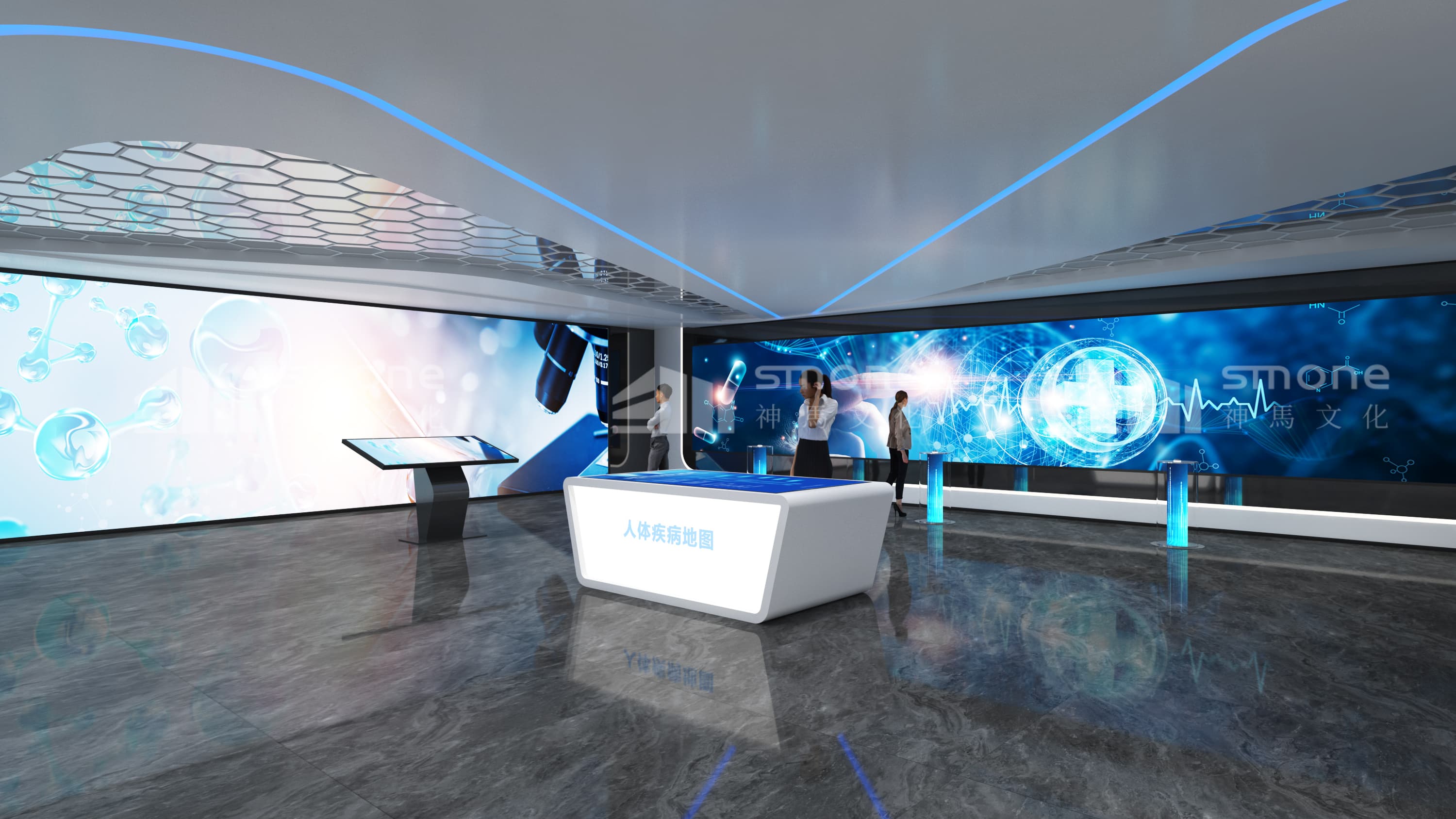 頂尖生物企業(yè)的空間敘事密碼｜生物醫(yī)療展廳設(shè)計｜干細(xì)胞科普館設(shè)計