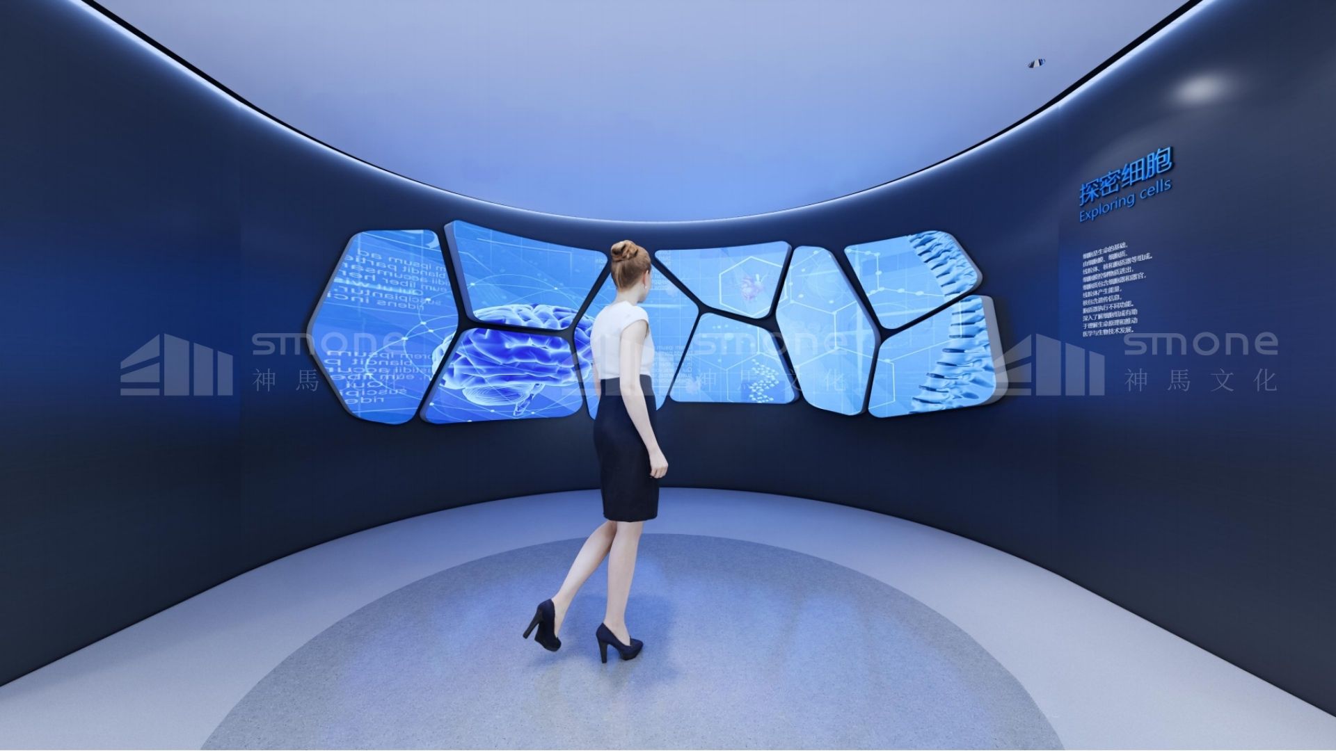 2025 生物醫(yī)療展廳趨勢：AI 互動、綠色材料、沉浸式體驗一個都不能少｜生物科技展廳設(shè)計｜干細胞展廳設(shè)計｜多肽展廳設(shè)計｜神馬文化展廳設(shè)計