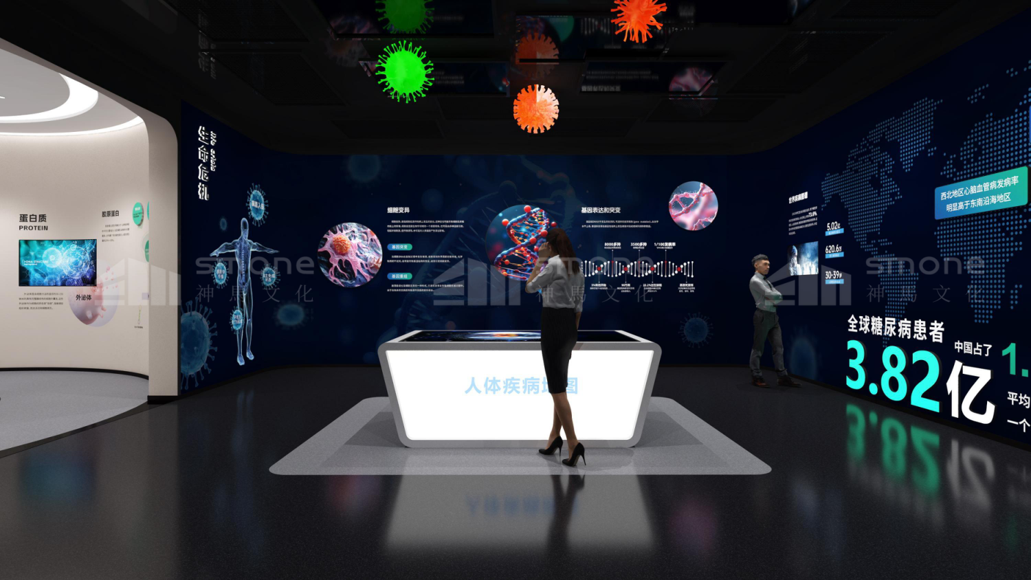 企業(yè)老板注意：展廳是你 “低成本獲客” 的高效渠道｜干細胞展廳設計｜生物肽展廳設計｜生物醫(yī)藥展廳設計｜生物醫(yī)療展廳設計｜干細胞科普館